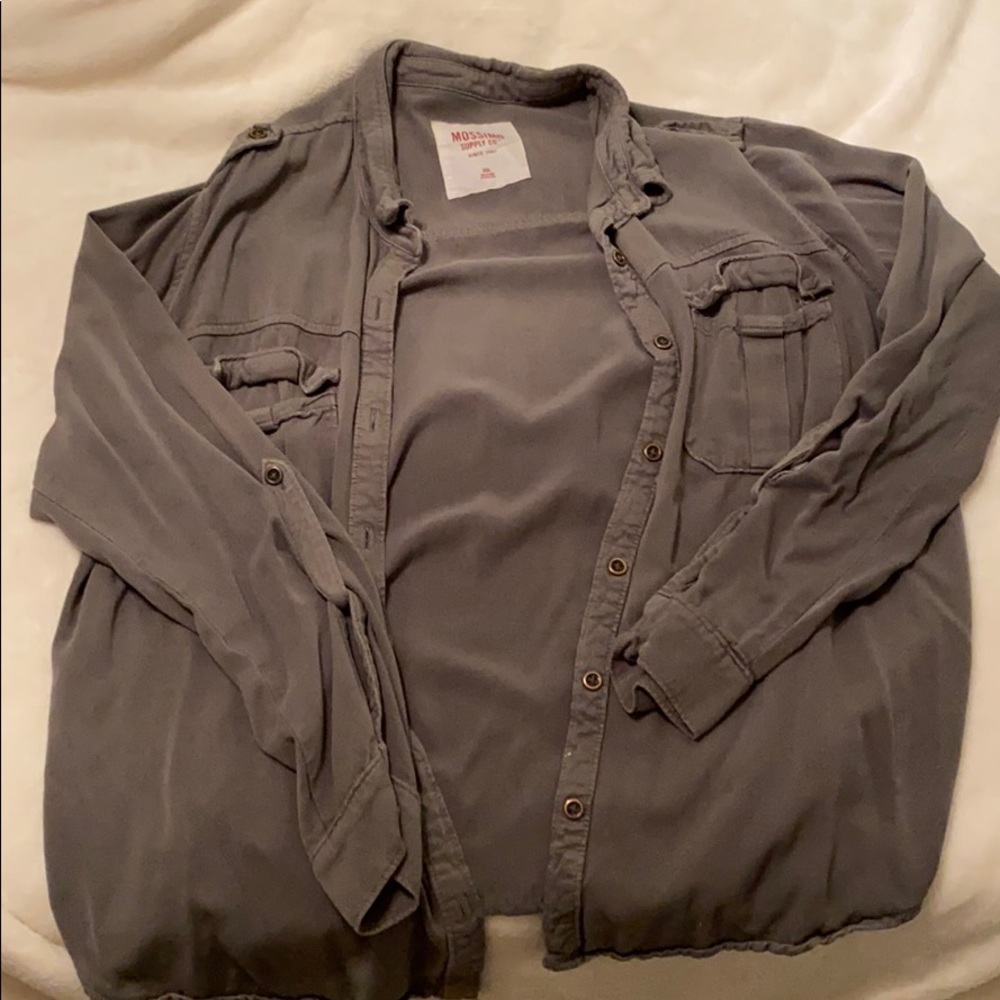 Army Green Button Down XXL